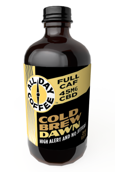 A bottle of All Day Coffee Dawn